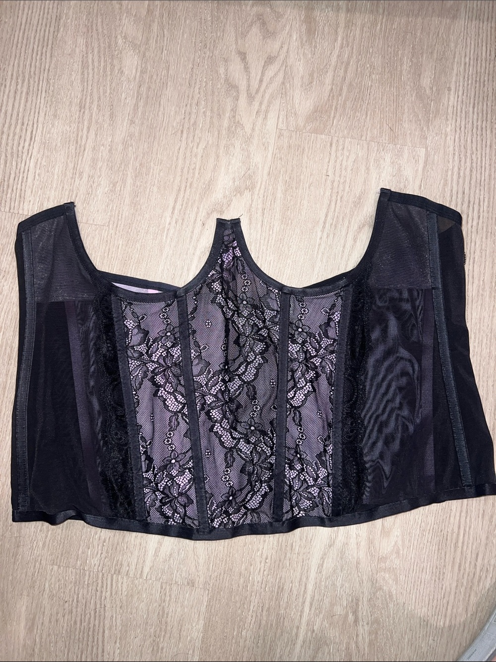 Torrid Curve Black Lace Bustier Corset Top